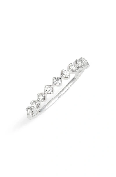 Bony Levy Bardot Collection Diamond Stackable Ring In White Gold/ Diamond