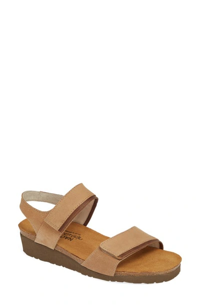 Naot Aisha Wedge Sandal In Nude