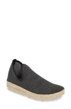 Asportuguesas By Fly London City Sneaker In Charcoal/ White Fabric