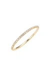 Bony Levy Diamond & 18k Gold Bead Stacking Ring In Yellow Gold/ Diamond
