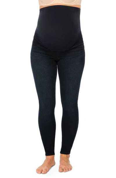 Spanxr Mama Ankle Jean-ish Seamless Maternity Leggings In Twilight Rinse