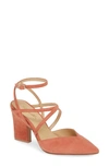 Sunset Coral Suede
