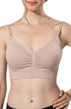 Modern Eternity Jade Seamless Nursing Bra In Nude