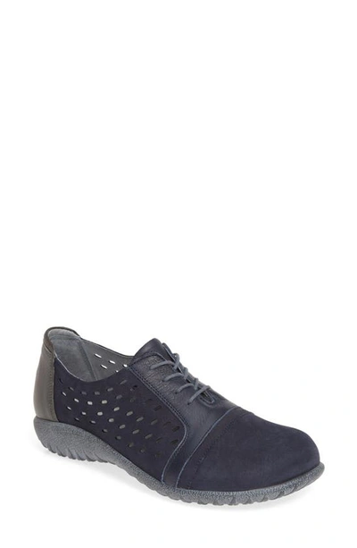 Naot Lalo Sneaker In Navy/ Ink/ Tin Nubuck Leather