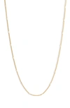 Bony Levy 14k Gold Bar Station Chain Necklace In Yellow Gold