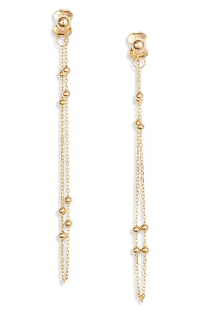 Bony Levy 14k Gold Chain Loop Earrings In Yellow Gold