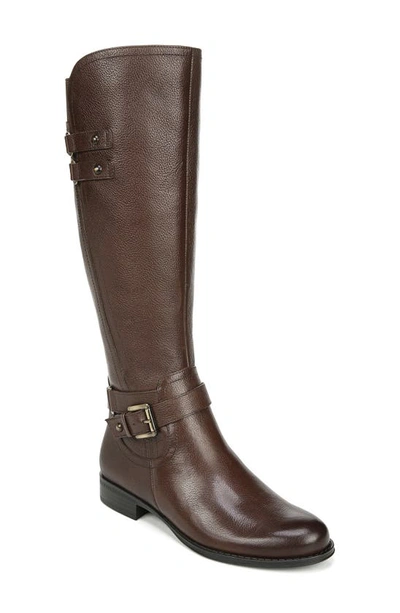 Naturalizer Jackie Tall Riding Boot In Chocolate Wc