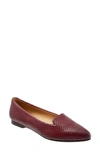 Trotters Harlowe Pointed Toe Loafer In Burgundy