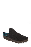 Asportuguesas Fly London Come Sneaker Mule In Anthracite Tweed Fabric