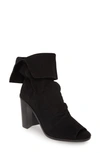 42 Gold Ramada Peep Toe Bootie In Black Suede