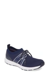 Traq By Alegria Alegria Qool Water Resistant Knit Sneaker In Navy