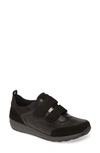 Ara Lana Sneaker In Black Suede
