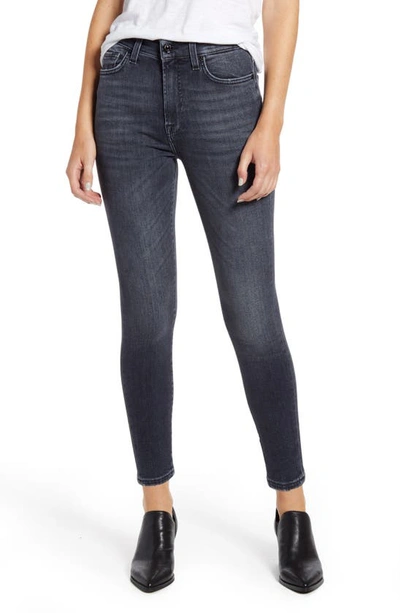 7 For All Mankind High Waist Ankle Skinny Jeans In Luxe Vintage Honest