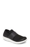 Traq By Alegria Qwik Sneaker In Black Top Leather