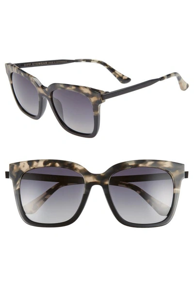Diff Bella 52mm Polarized Sunglasses In Grey Fage/ Grey