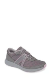 Traq By Alegria Qarma Sneaker In Grey Chasm Leather