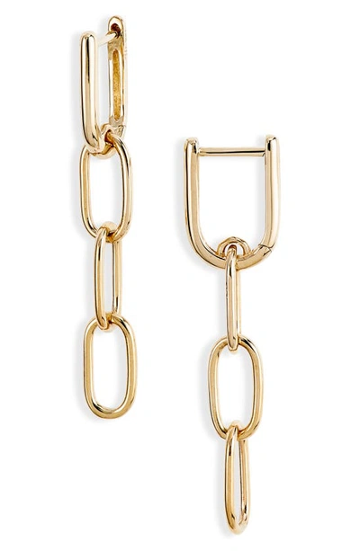 Bony Levy Ofira 14k Gold Linear Link Earrings In Yellow Gold