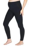 Modern Eternity Seamless Yoga Maternity Leggings In Black