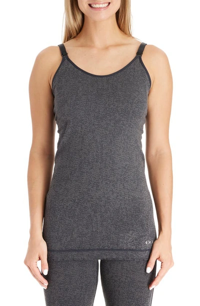 Modern Eternity Seamless Nursing Tank Top In Grey Jacquard