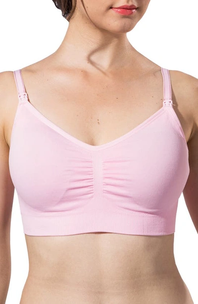 Modern Eternity Seamless Maternity/nursing Bra In Pink