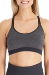 Modern Eternity Seamless Nursing Sports Bra In Grey Jacquard