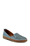 Spring Step Ingrid Flat In Sky Blue Leather