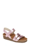 Naot 'kayla' Sandal In Pink Mirror Leather