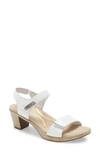 Naot 'intact' Sandal In White Pearl/ Diamond Leather