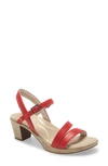 Naot Bounty Sandal In Kiss Red Leather