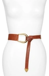 Raina Sheila Knot Belt In Cognac