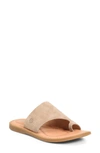 Born Inti Slide Sandal In Taupe Suede