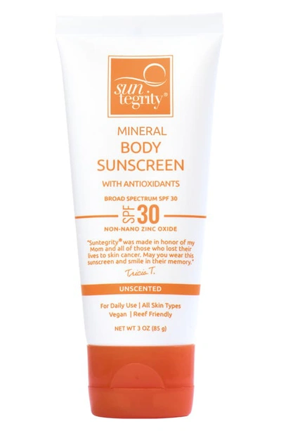 Suntegrity Unscented Mineral Sunscreen For Body Broad Spectrum Spf 30