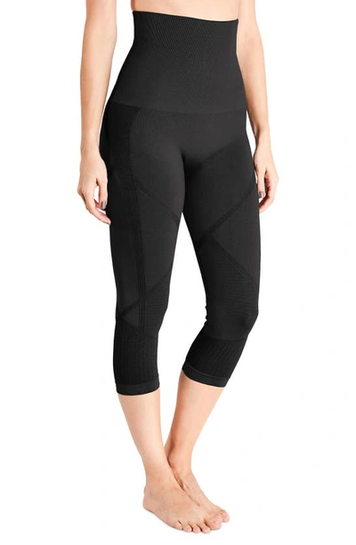 Belly Banditr Mother Tucker® Active Compression Capri Leggings In Black
