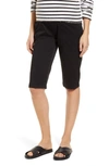 Angel Maternity Knee Length Maternity Shorts In Black