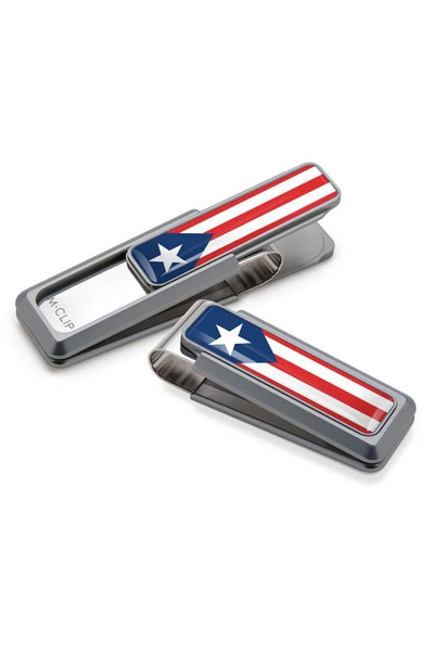 M-clipr Puerto Rican Flag Money Clip In Natural
