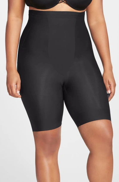 Tc Shaping High Waist Thigh Slimmer In Black