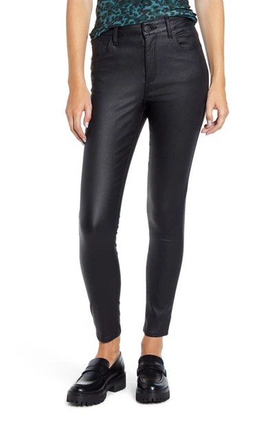 Sts Blue Ellie Coated High Waist Ankle Skinny Jeans In Black