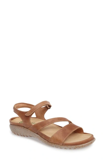 Naot 'etera' Sandal In Brown Leather