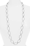 Karine Sultan Long Chain Necklace In Silver