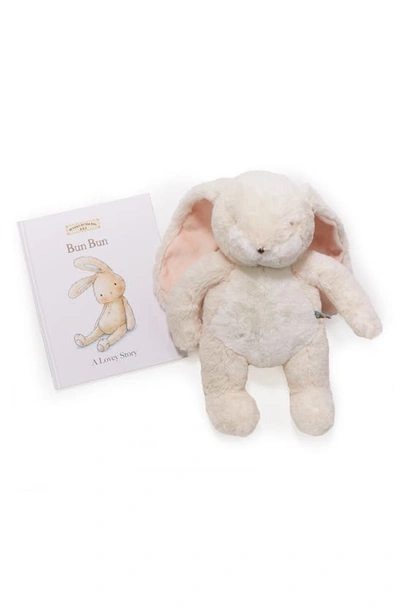 Bunnies By The Bay Babies' A Lovey Story Stuffed Animal & Board Book Set In Cream