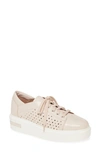 Linea Paolo Kendra Platform Sneaker In Pale Pink Suede