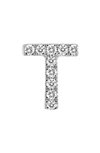 Bony Levy Single Initial Earring In White Gold/t