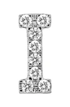 Bony Levy Single Initial Earring In White Gold/ I