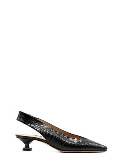 La Sellerie Black Leather Pointed Shoes