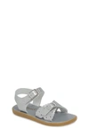 Footmates Kids' Ariel Waterproof Sandal In Silver