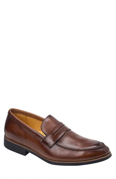 Sandro Moscoloni Mundo Penny Loafer In Brown Leather