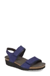 Naot Aisha Wedge Sandal In Indigo