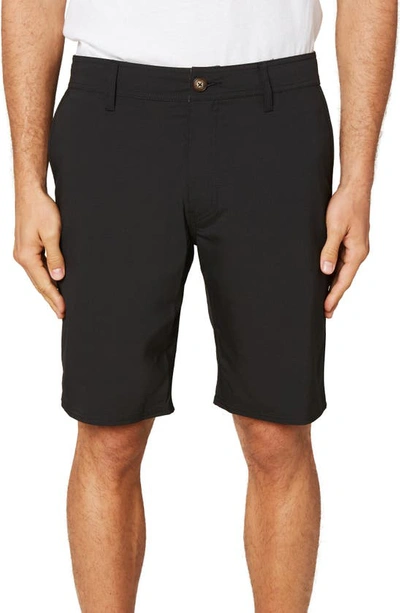 O'neill Reserve Heather Hybrid Water Resistant Swim Shorts In Black