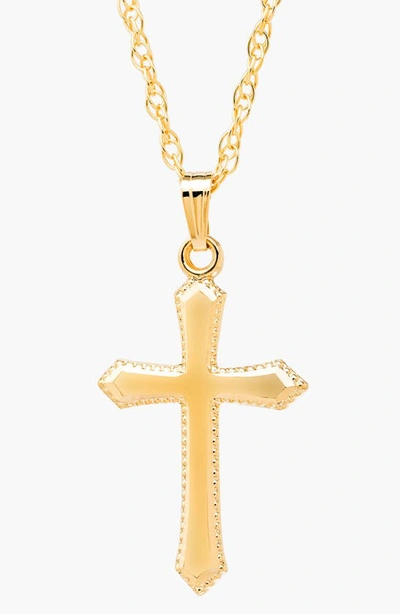 Mignonette Kids' 14k Gold Cross Necklace