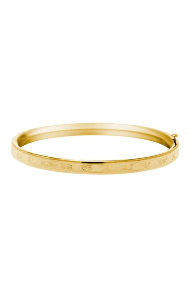 Mignonette Kids'  'alpha Baby' Gold Bracelet